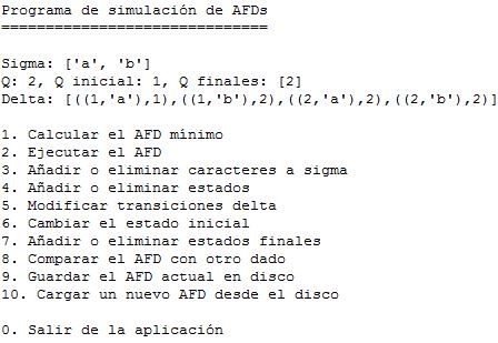 AFDS screenshot
